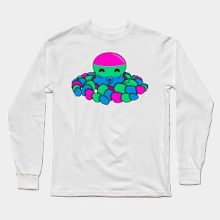 Polysexual Pride Fidget Octopus Long Sleeve T-Shirt